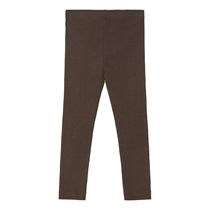 BIRKHOLM Rib Leggings Chokolade Brun